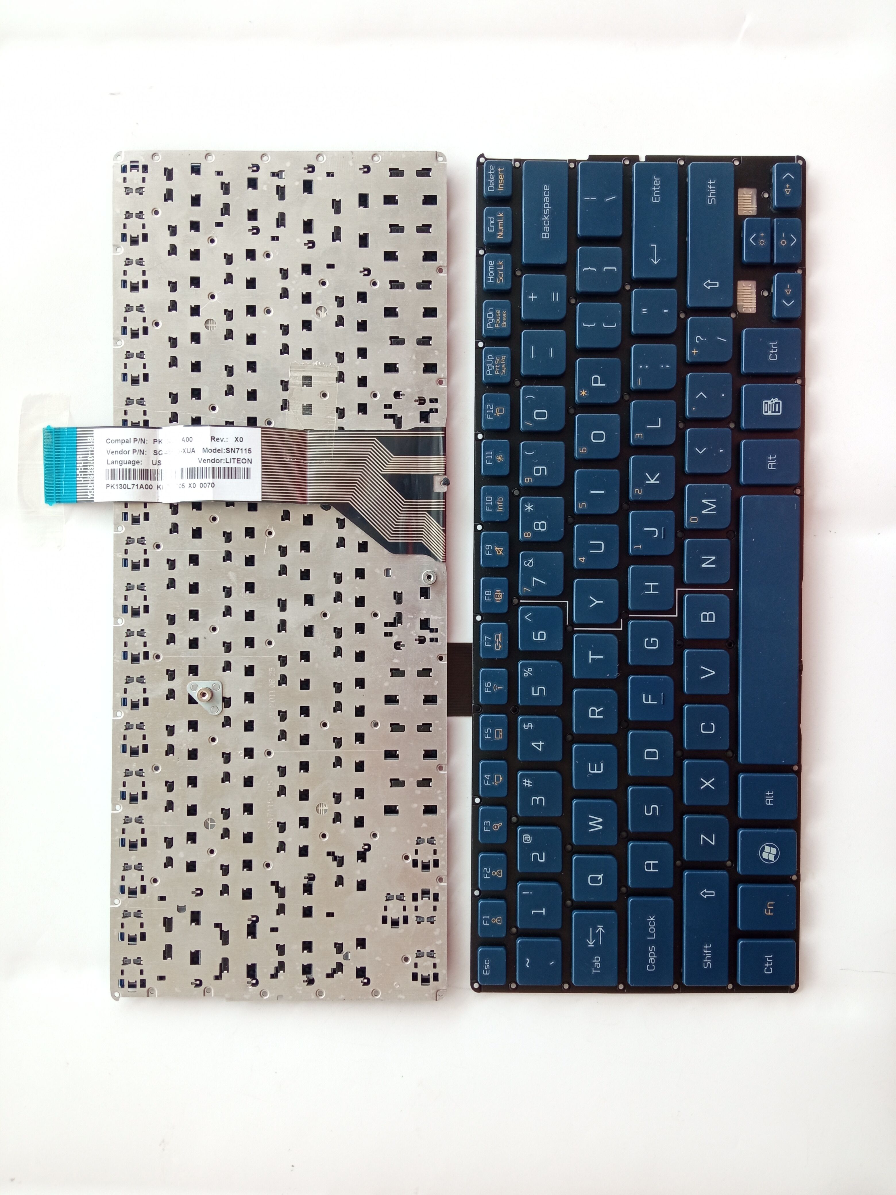 Picture of New Replacement Laptop Keyboard For LG P330 Blue US Layout